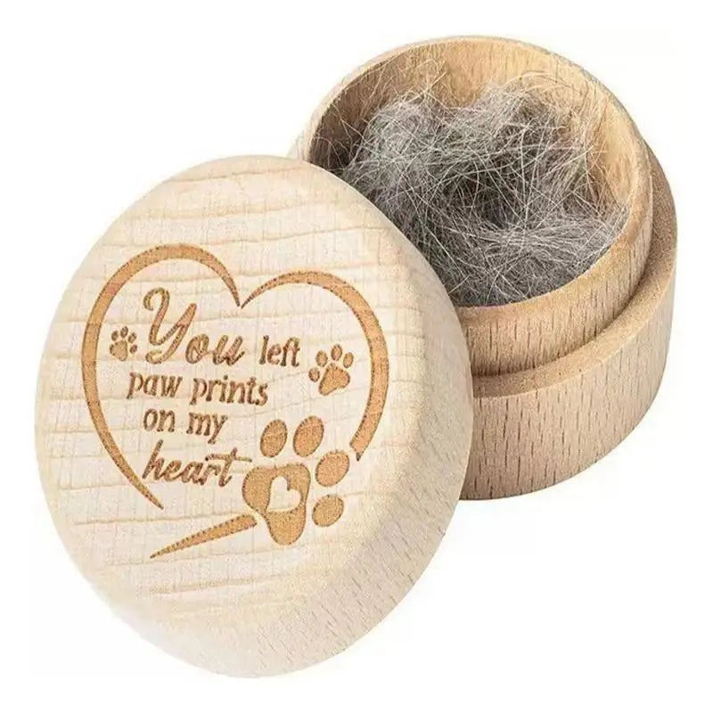 Dog Hair Keepsake Box Wood Pet Hair Keepsake Box Durable Pet Memorial Box Tooth Collection Memorial Box For Dog And Cat Ashes