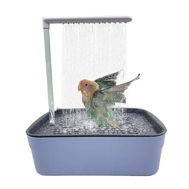 Parrot Automatic Bathtub With Shower Easy to Clean Parrot Bathtub Multipurpose Bird Bathtub Pet Bird Bath For Parakeet Cleaning