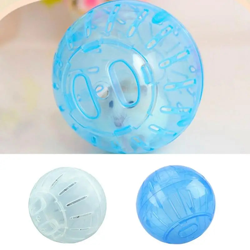 Hamster Exercise Ball Hamster Running Wheel With Traction Rope Transparent Hamster Running Ball Wheel Pet Supplies Training Tool