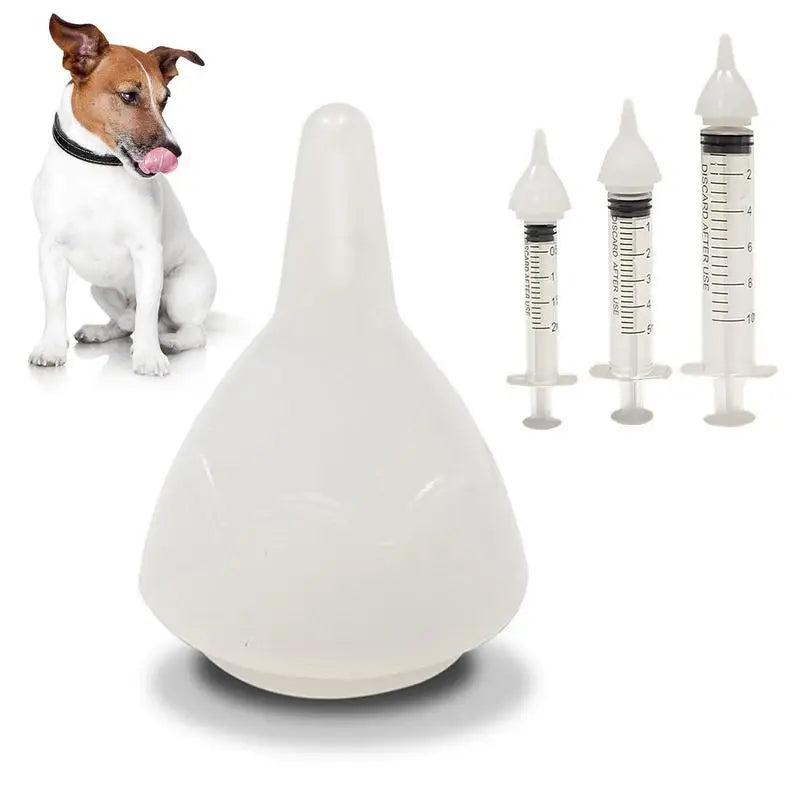 Universal Pet Feeding Nipple silicone pet pacifier White small pet feeding milk Nipple Silicone Feeding Pacifier for Small Anima