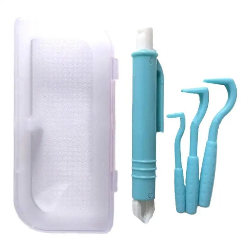 Flea Remover Hook Tick Removal Tweezer Plastic Scratching Hook Remover Tick Removal Tweezers Hooks Comb Kit Pet Accessories