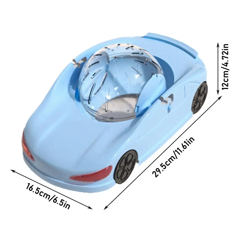Hamster Running Exercise Wheel Silent Fitness Wheel Toy Vehicle Hamster Running Exercise Wheel Car Shape Cage Accessories