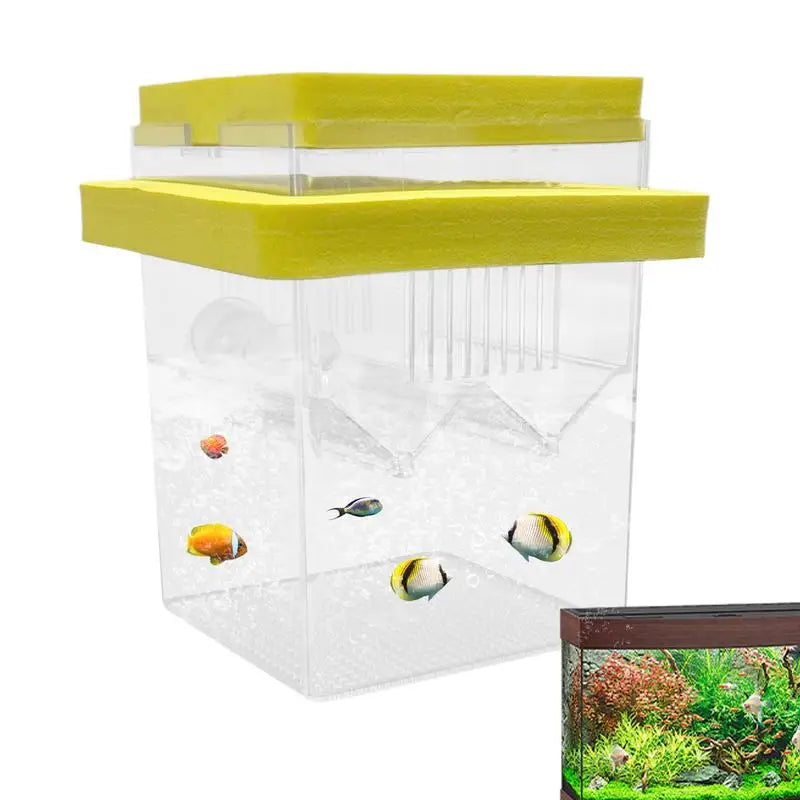 Aquarium Fish breeding Box  Aquarium Breeder Box With Suction Cups Fish tank guppy breeding Isolation Box For Baby Fish Shrimp